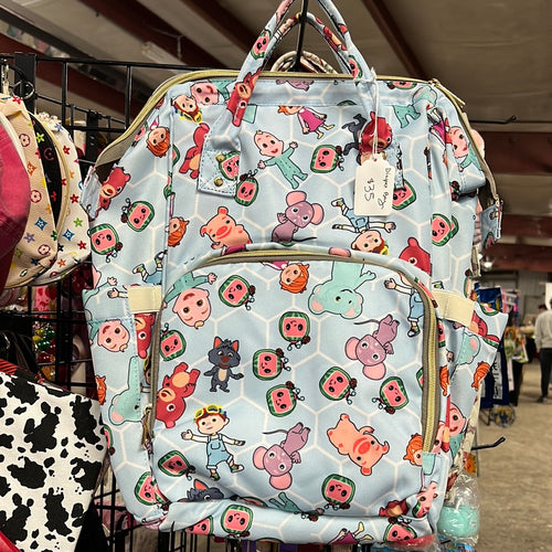 Cocomelon Backpack Diaper Bag