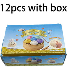 Load image into Gallery viewer, Colorful 6 Styles Glitter Dumpling Glitter Dumpling Squishy with Box Dumplings Sensory Squeeze Toy for Stress Relief Toys-17