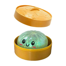 Load image into Gallery viewer, Colorful 6 Styles Glitter Dumpling Glitter Dumpling Squishy with Box Dumplings Sensory Squeeze Toy for Stress Relief Toys-10