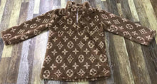 Load image into Gallery viewer, Brown LV Fluffy Pullover